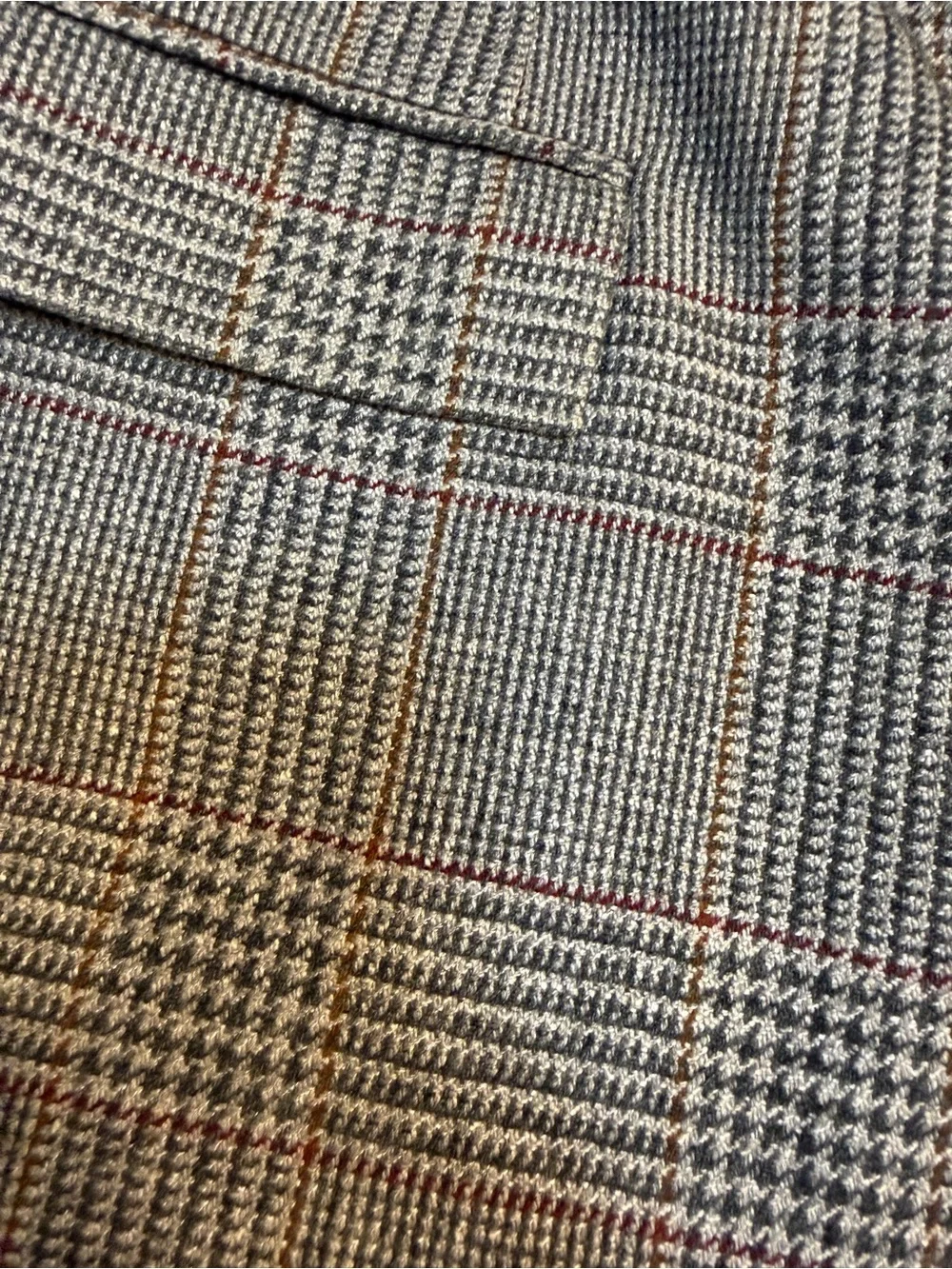 Vtg Oakton Ltd Mens Gray Plaid Blazer Jacket Wool Blend Sport Coat Size 44L